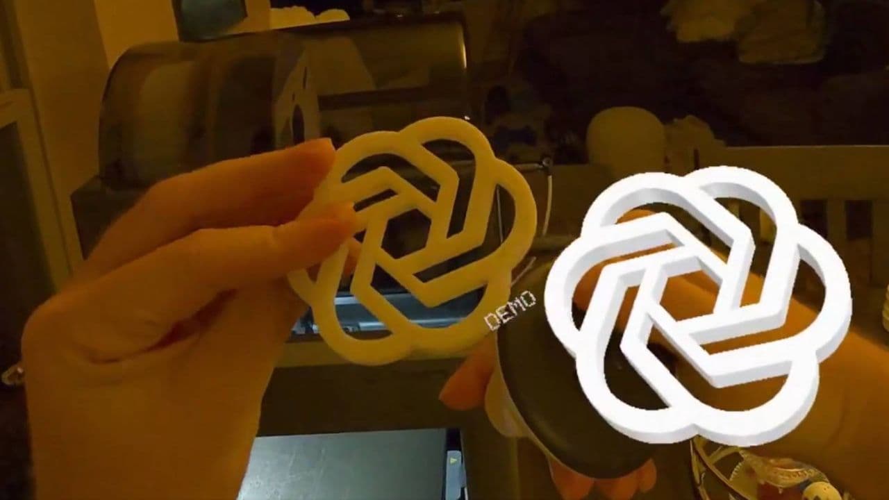Dev usa Meta Quest 3 para arremessar modelos 3D e ativar impressora real